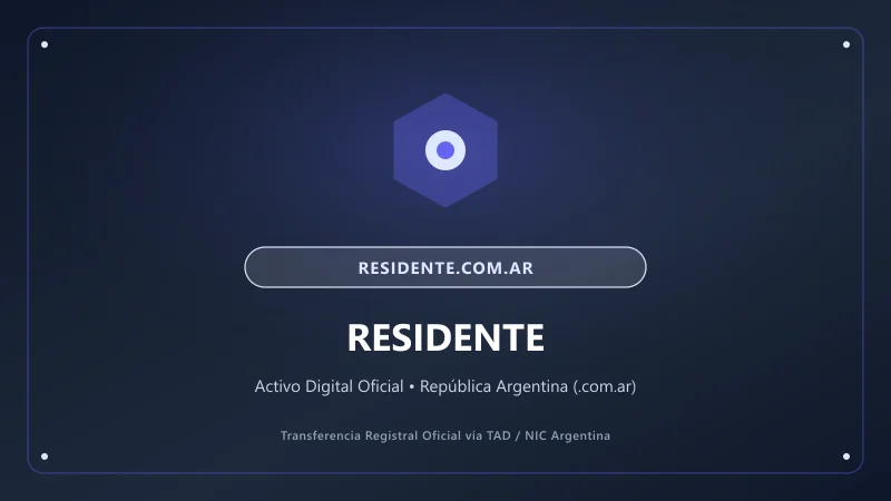 Composición visual de Residente para el portal residente.com.ar
